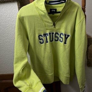 stussy half zip